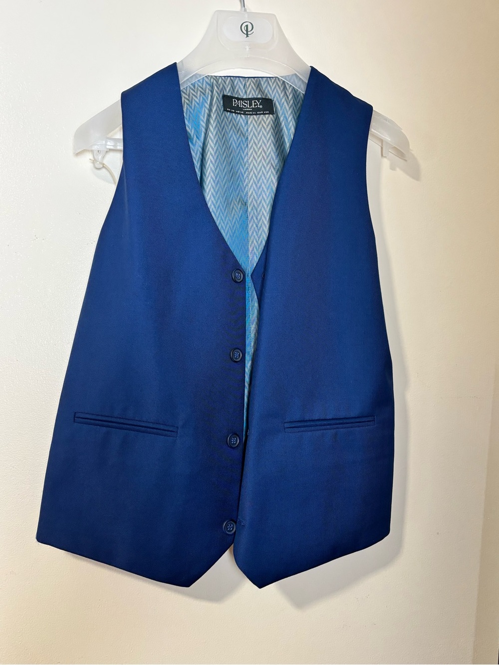 Paisley London Monaco Boys Blue 4-Piece Suit Size 10